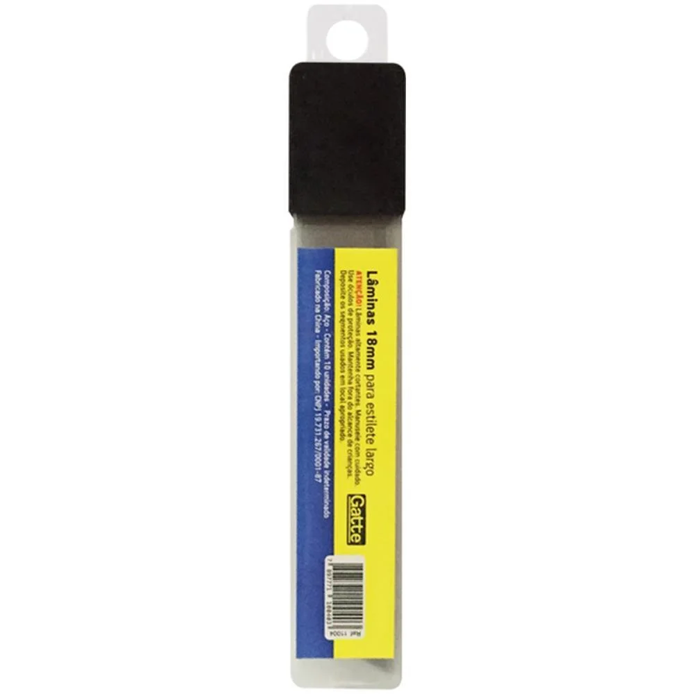 Lamina Para Estiletes Larga 18Mm C/10Un Make+ (Cx.c/10)