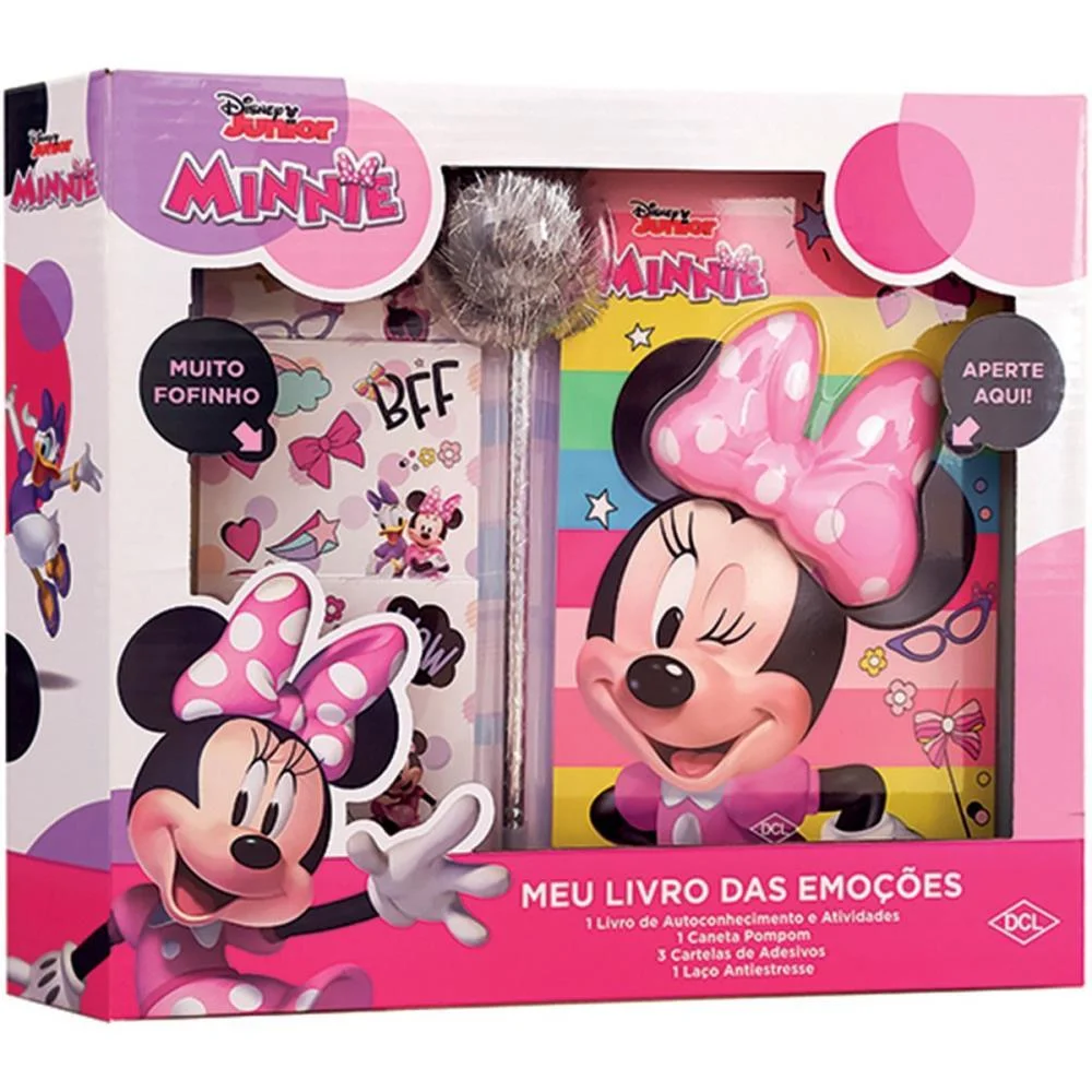 Livro Infantil Colorir Minnie Livro Das Emocoes Dcl