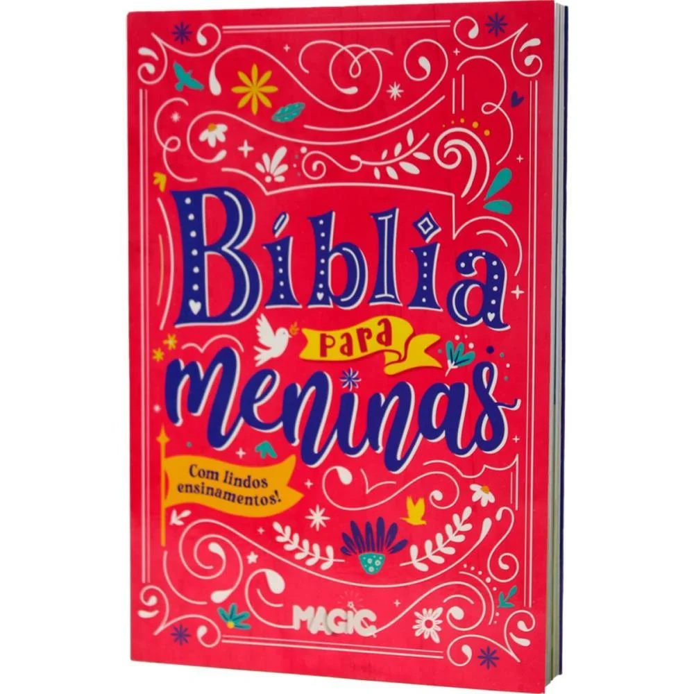 Livro Infantil Ilustrado Biblia P/Meninas 20X14Cm 128Pg Magic Kids
