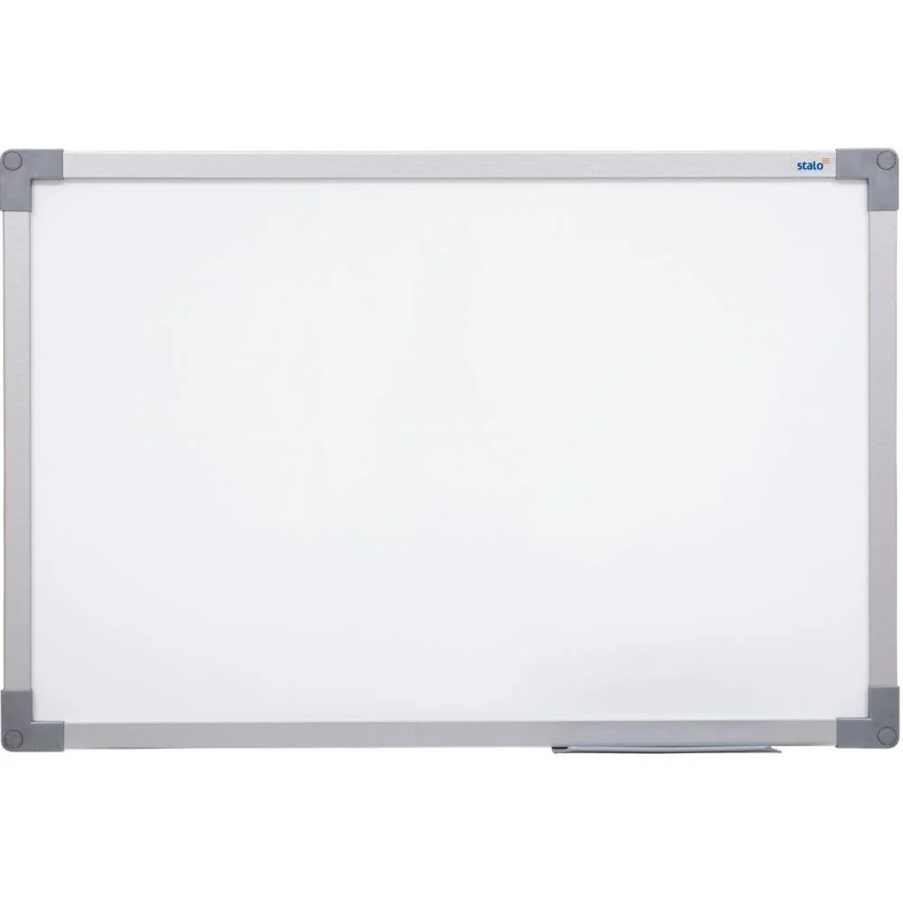 Quadro Branco Moldura Aluminio 070X050Cm. Uv Soft Stalo (Pct.c/02)