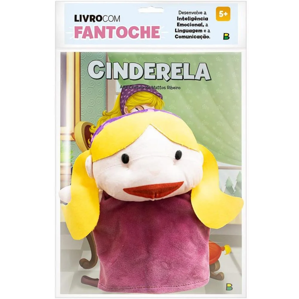 Livro Brinquedo Ilustrado Fantoche Cinderela 16Pag. Todolivro