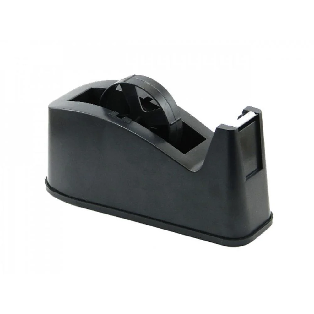 Suporte Para Fita Adesiva Grande Plastico Preto/Cinza Carbrink