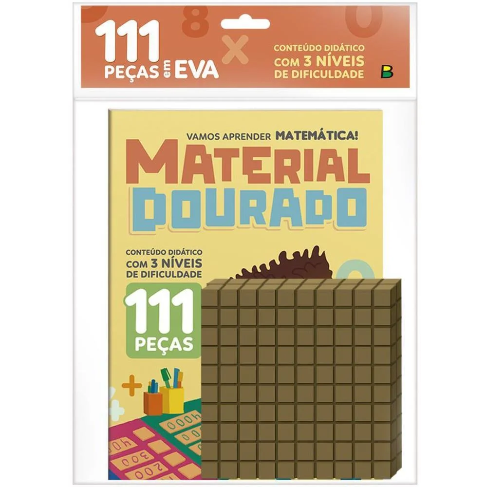 Material Dourado Aprenda Em Casa Eva C/111 Pcs Todolivro