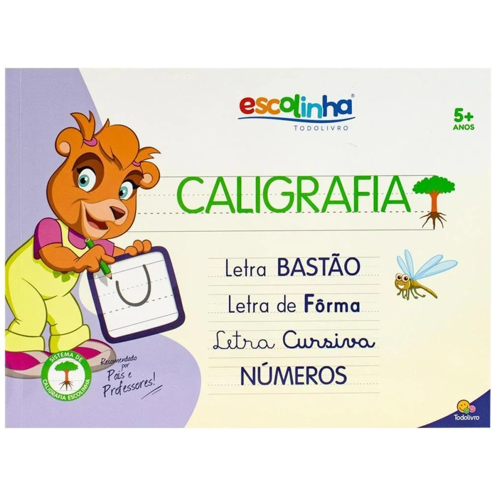 Livro Caligrafia Escolinha Sistema Uv 48P 27X20 Todolivro