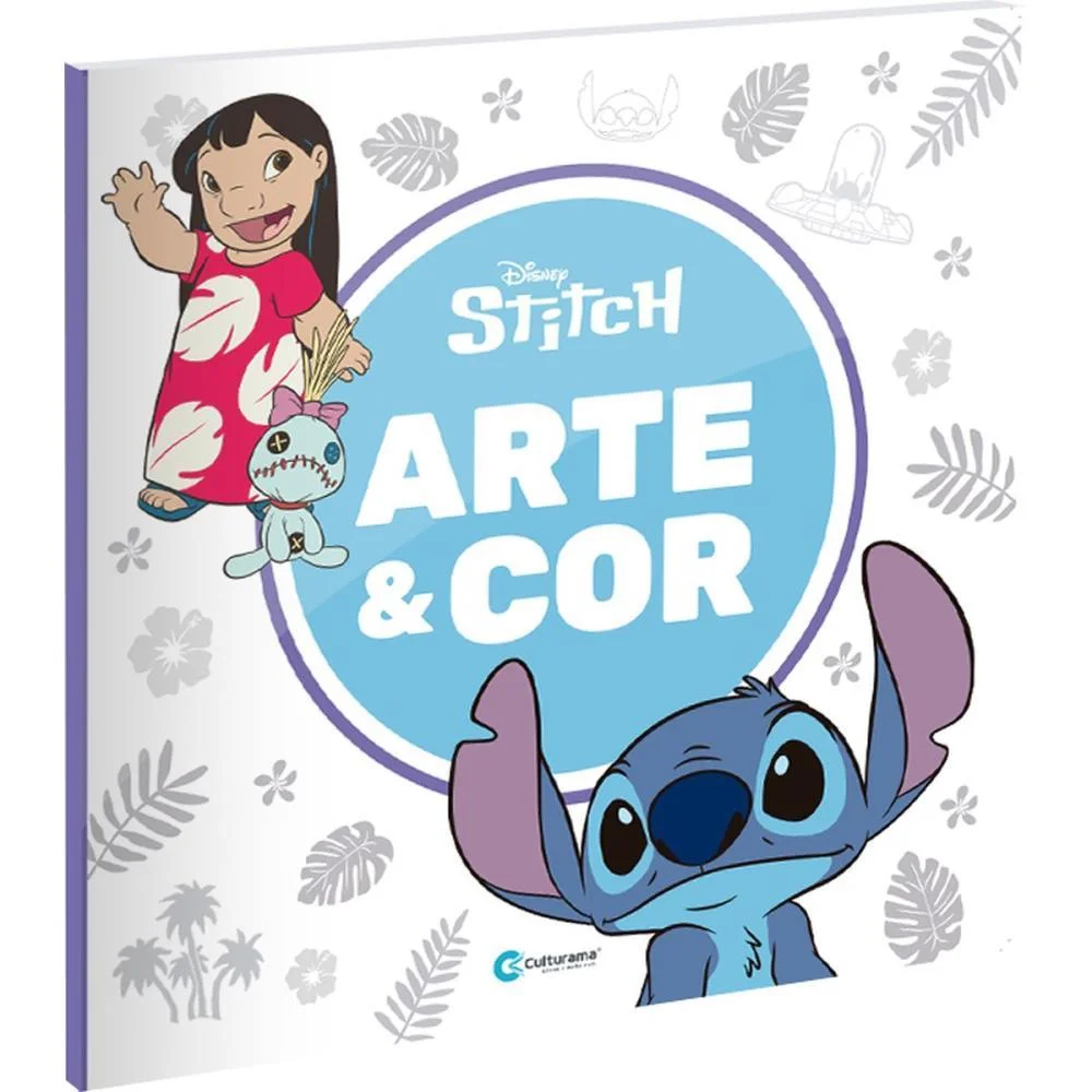 Livro Infantil Colorir Arte E Cor Stitch 27X27Cm 36P Culturama