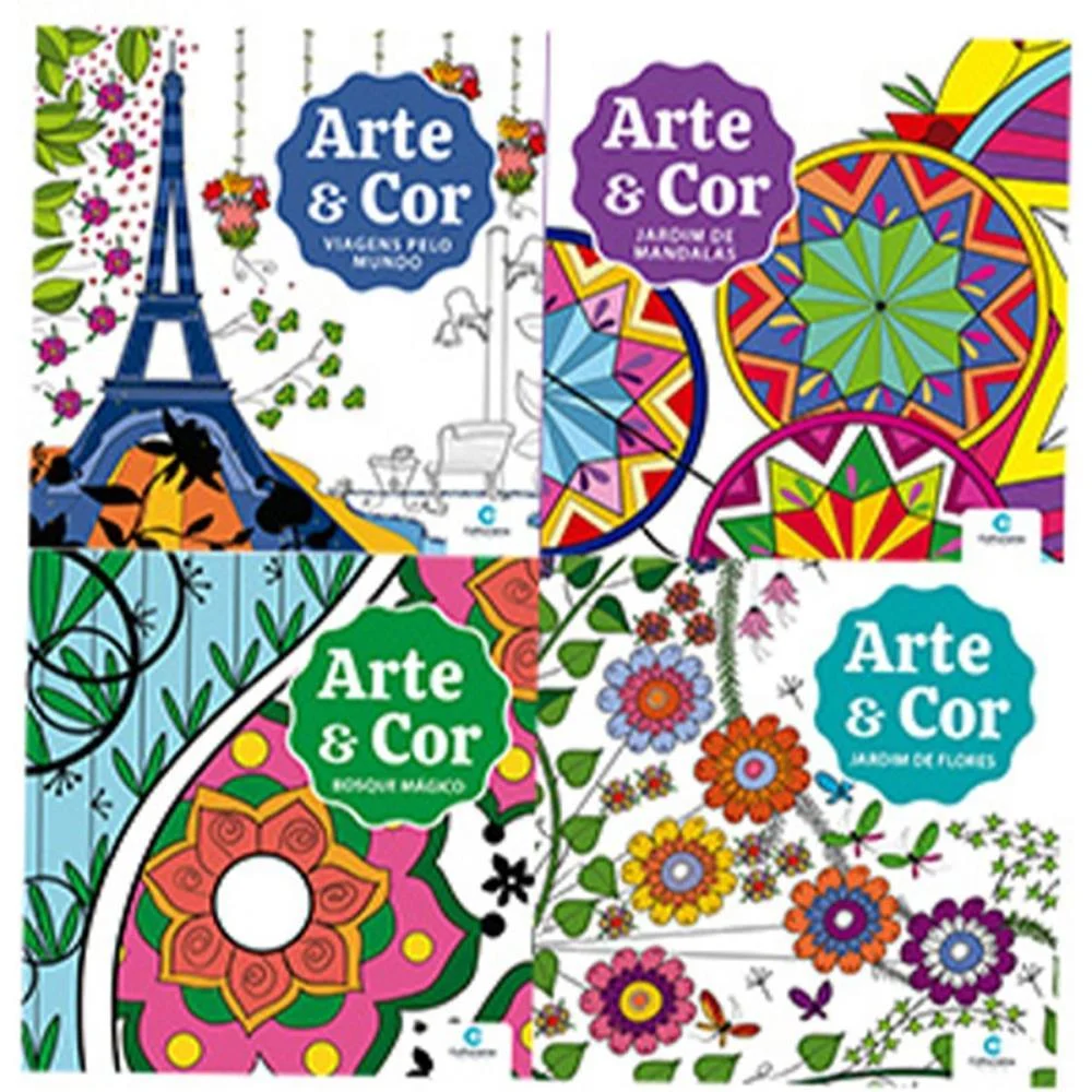 Livro De Colorir Arte E Cor 27X27 36Pgs (S) Culturama (Pct.c/04)