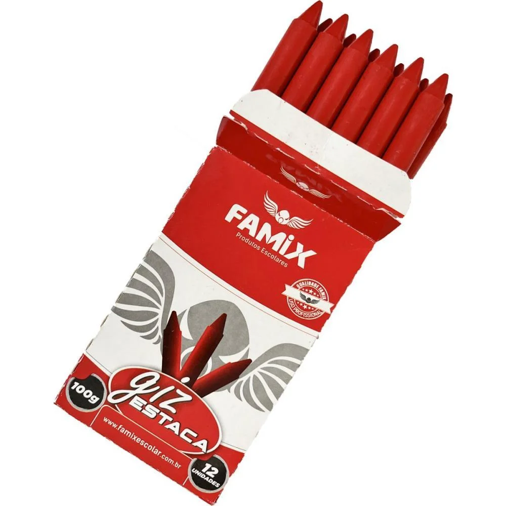 Lapis Estaca Vermelho 100G Famix (Duzia)