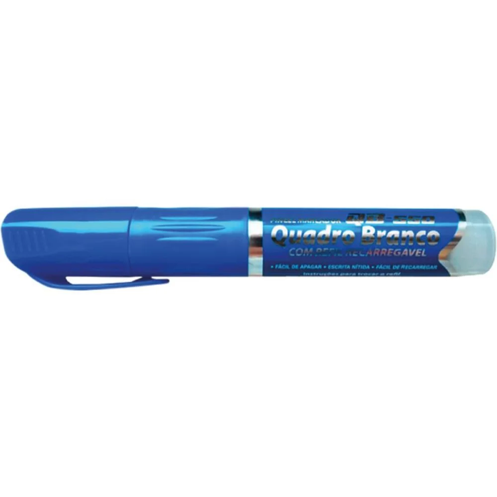 Pincel Quadro Branco Qb550 Recarregavel Azul Gramp Line C/ 10 Unidades
