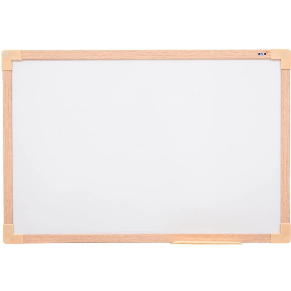 Quadro Branco Moldura Madeira 030X040Cm Uv Mdf Soft Stalo (Pct.c/02)