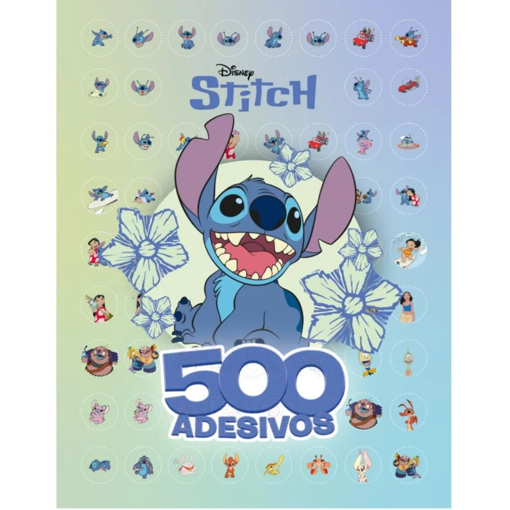 Livro Com Adesivos Stitch 40Pag. C/500 Adesivos Culturama