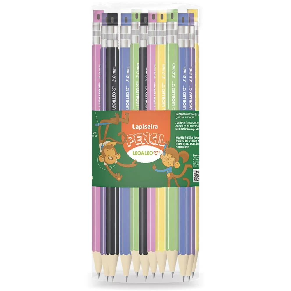 Lapiseira 2.0Mm Pencil C/Apontador (S) Leonora (Pote-24)