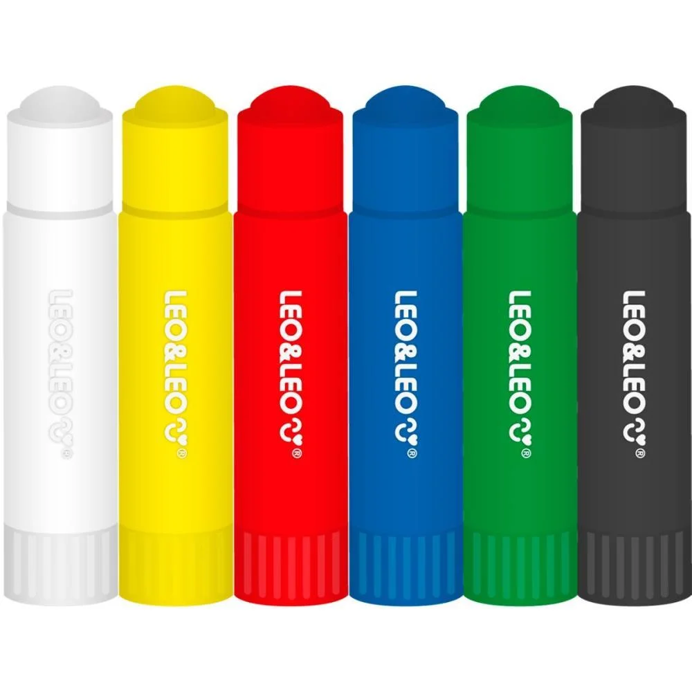Tinta Guache Bastao 6 Cores Leonora (Estojo)
