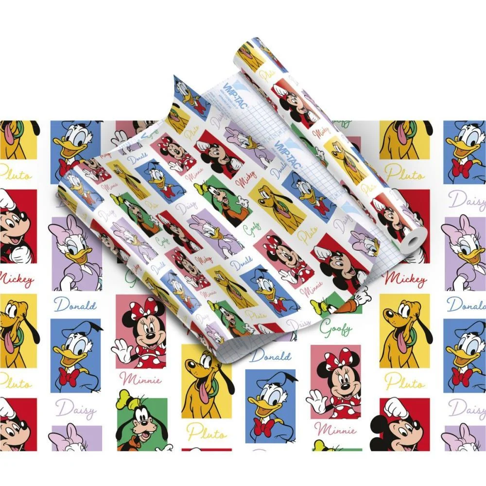 Plastico Adesivo 45Cmx10M Mickey And Friends V.m.p. (Rolo)