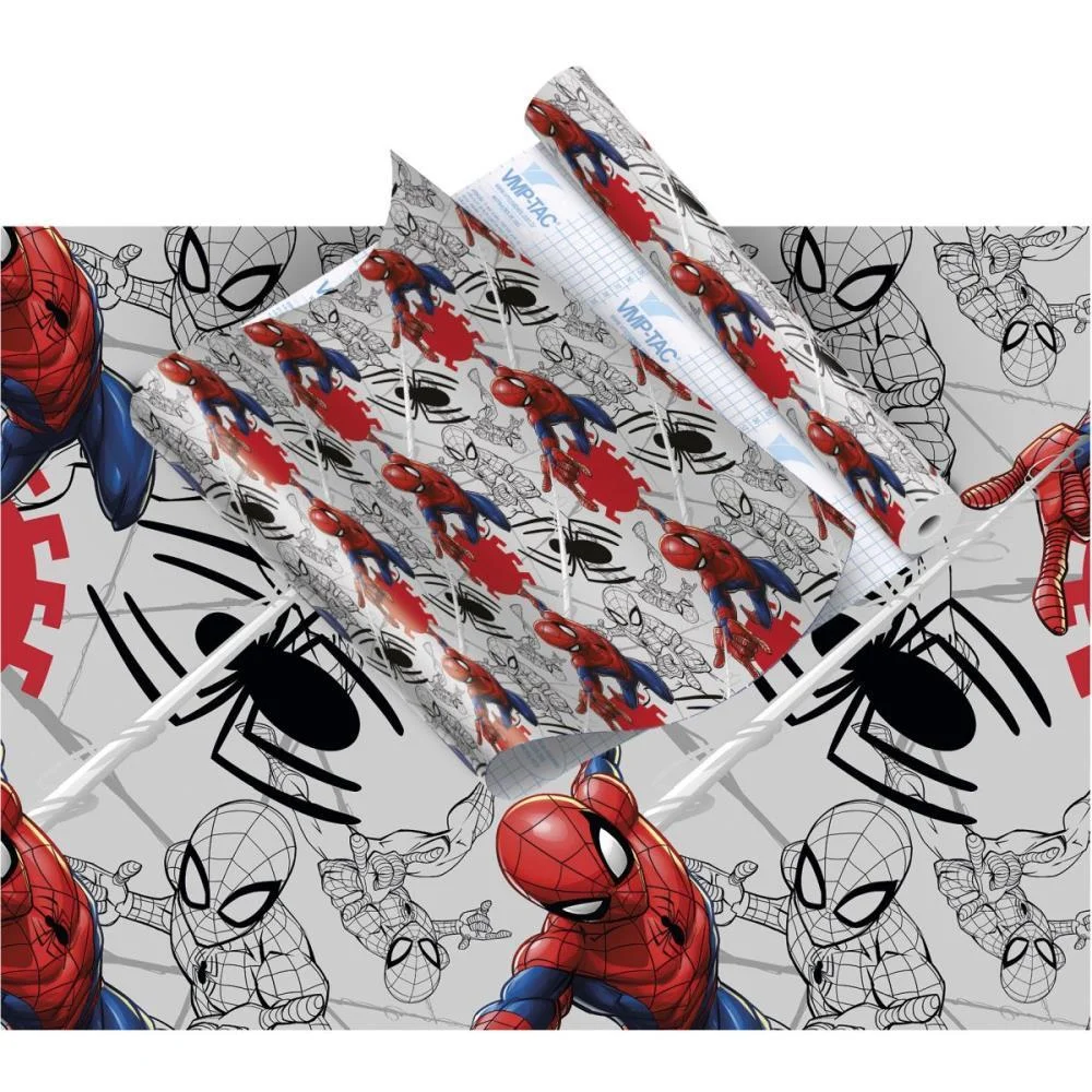 Plastico Adesivo 45Cmx10M Spider-Man V.m.p. (Rolo)