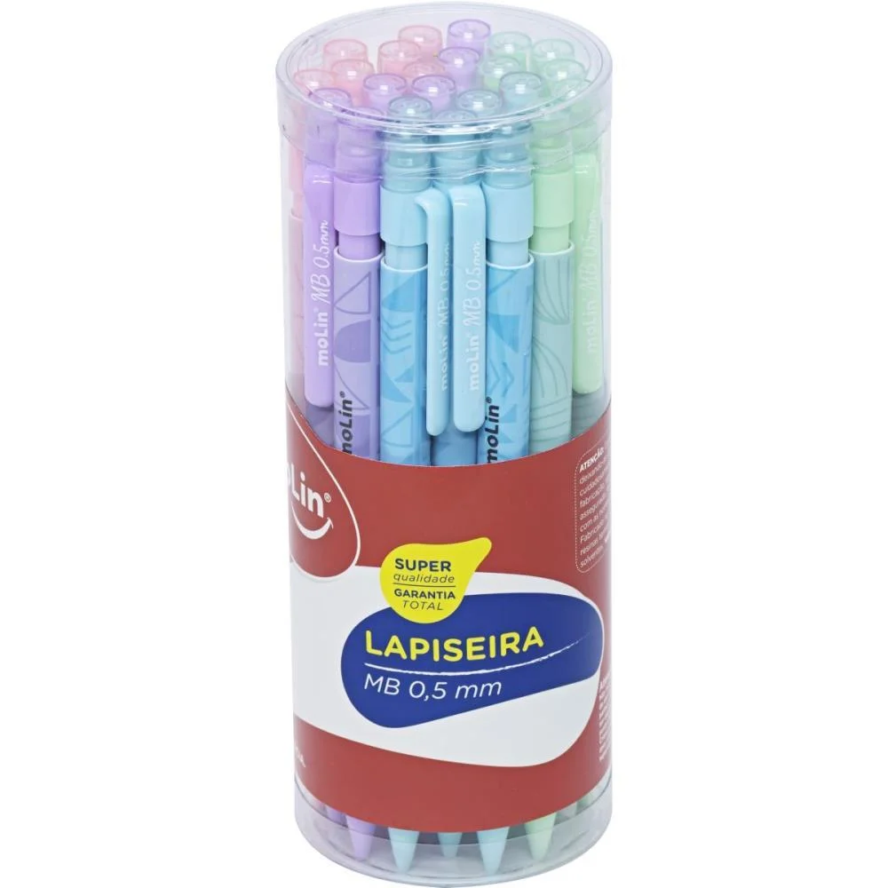 Lapiseira 0.5Mm Mb C/Borracha (S) Molin (Pote-24)