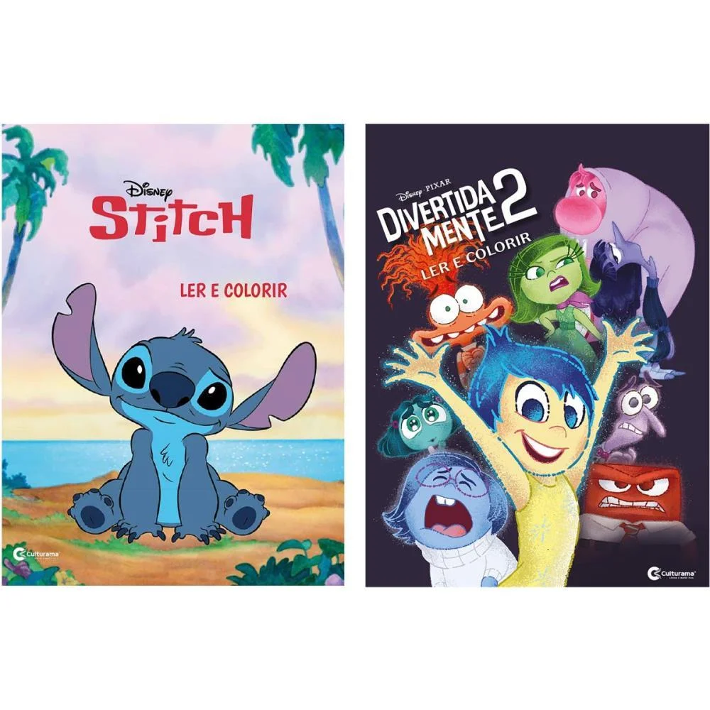 Livro Infantil Colorir Ler E Col.stitch/Divertidament Culturama (Pct.c/08)