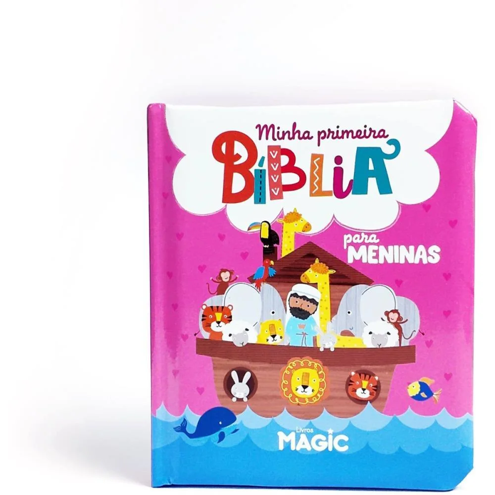 Livro Infantil Ilustrado Minha Primeira Biblia Menina Magic Kids