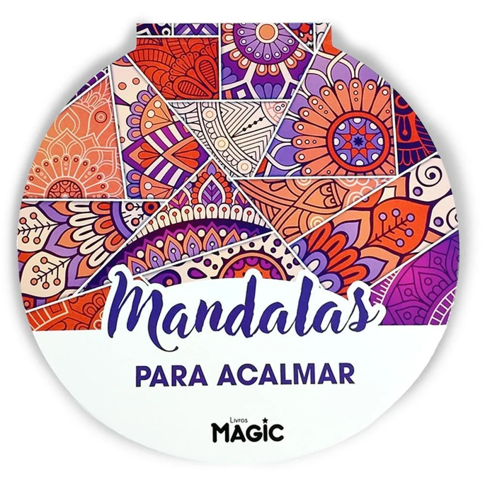 Livro De Colorir Mandalas Para Acalmar 24Pgs Magic Kids