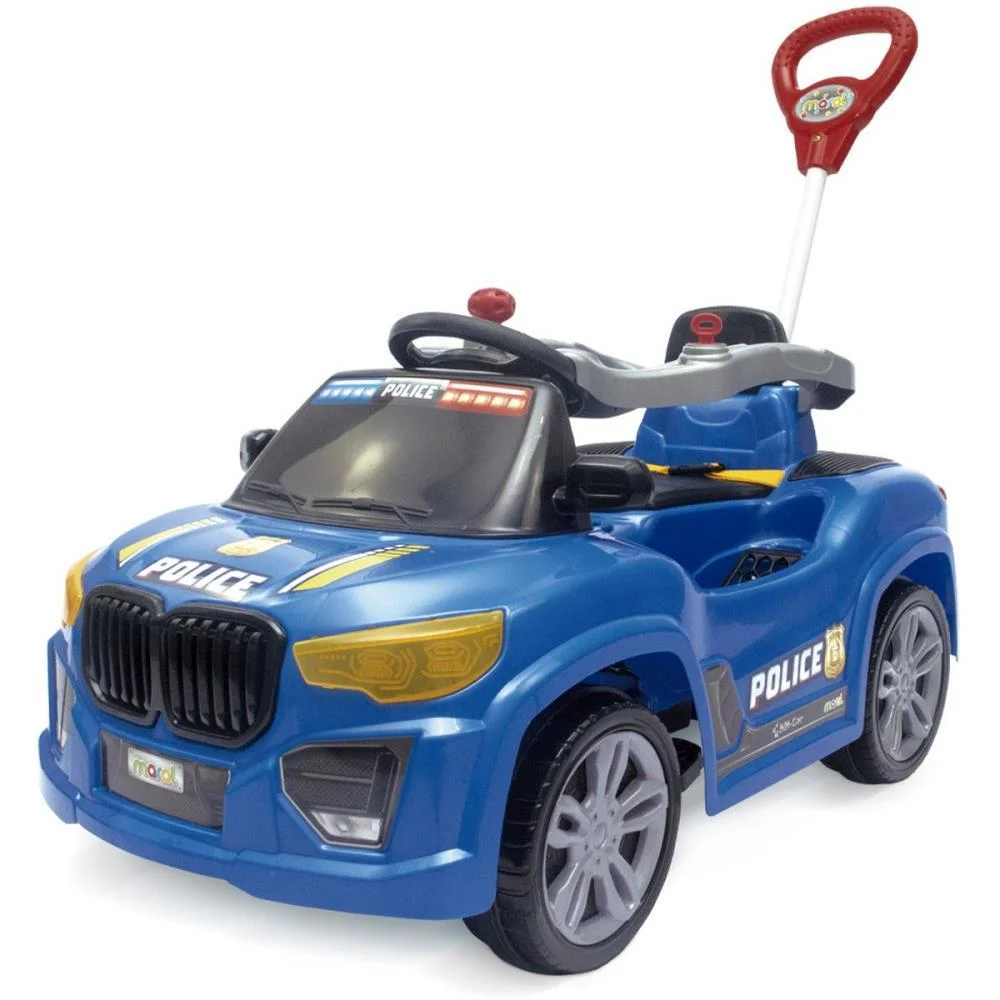 Veiculo Para Bebe Bm Car Azul 30Kg C/Som Maral
