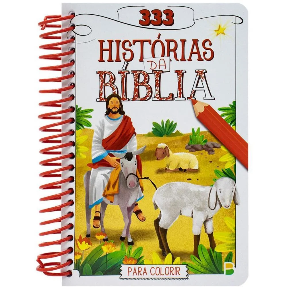 Livro Infantil Colorir 333 Historias Biblia Esp. 144P Todolivro