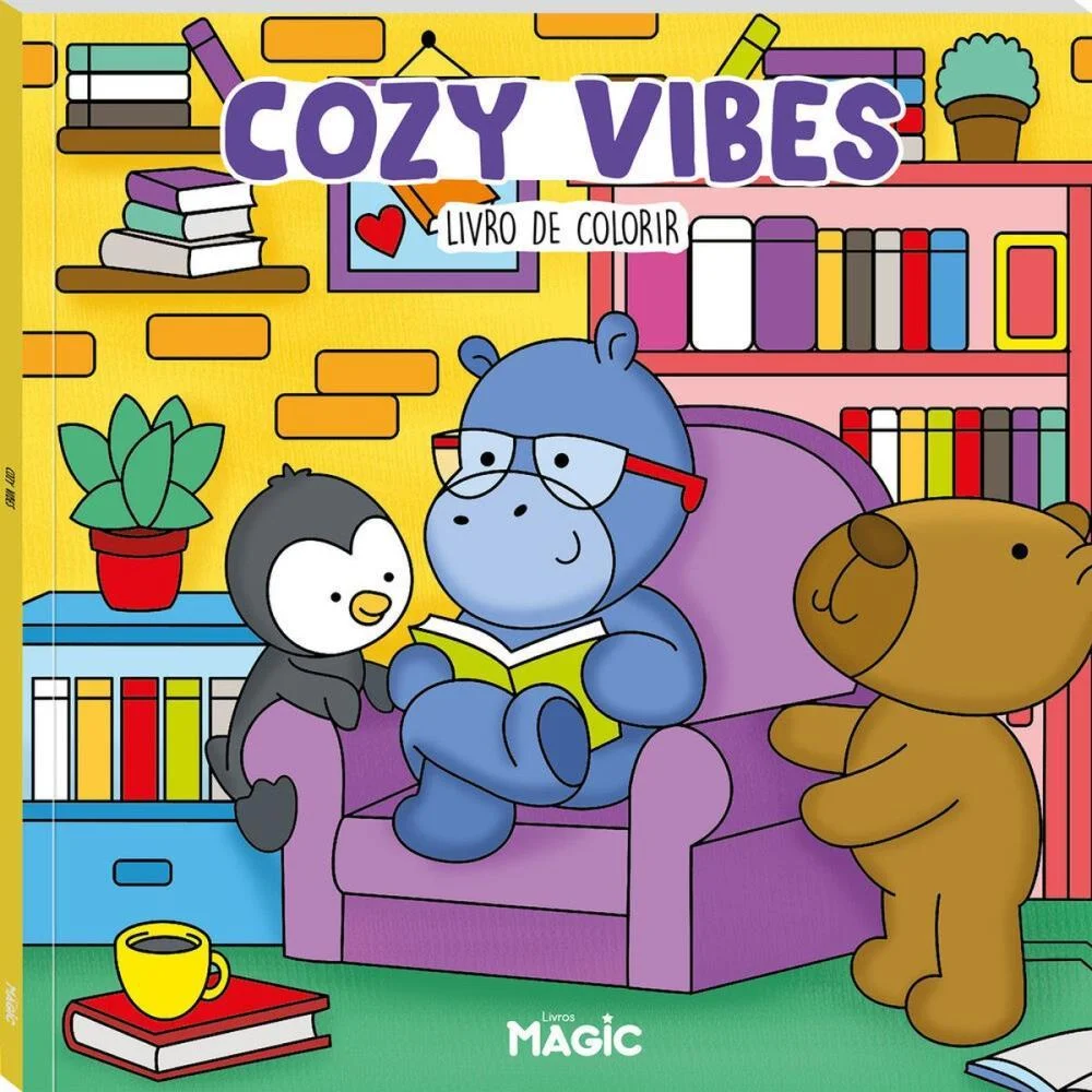 Livro De Colorir Cozy Vibes 48Pgs 180G Magic Kids