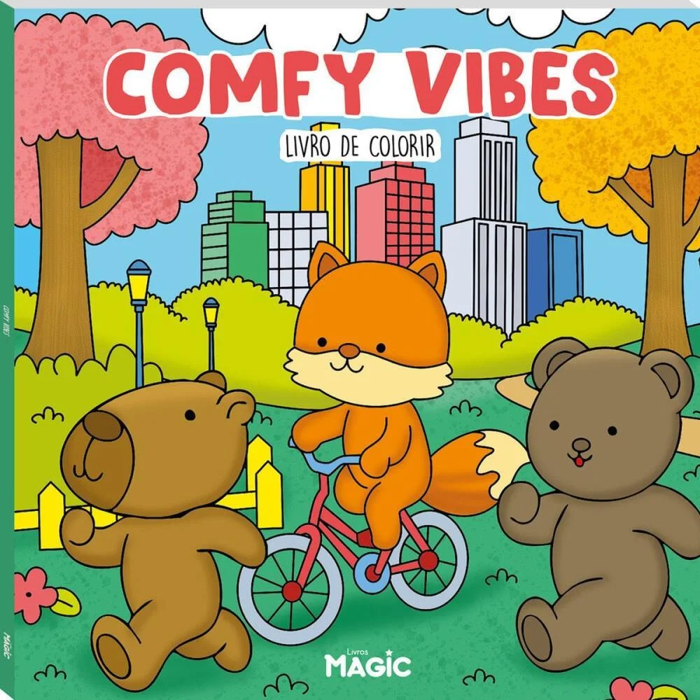Livro De Colorir Comfy Vibes 48Pgs 180G Magic Kids