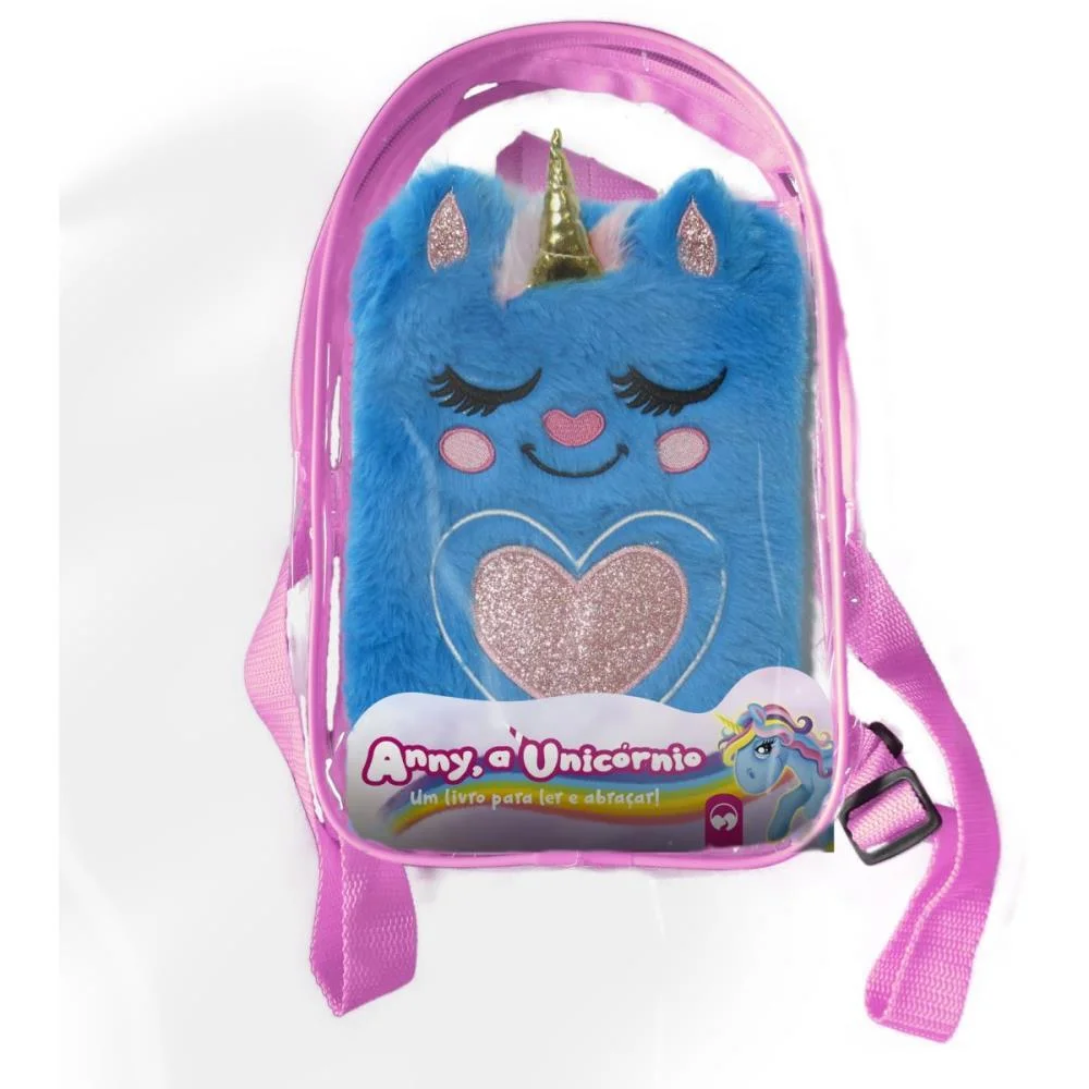 Livro Infantil Ilustrado Pelucia C/Mochila Unicornio Vale Das Letras