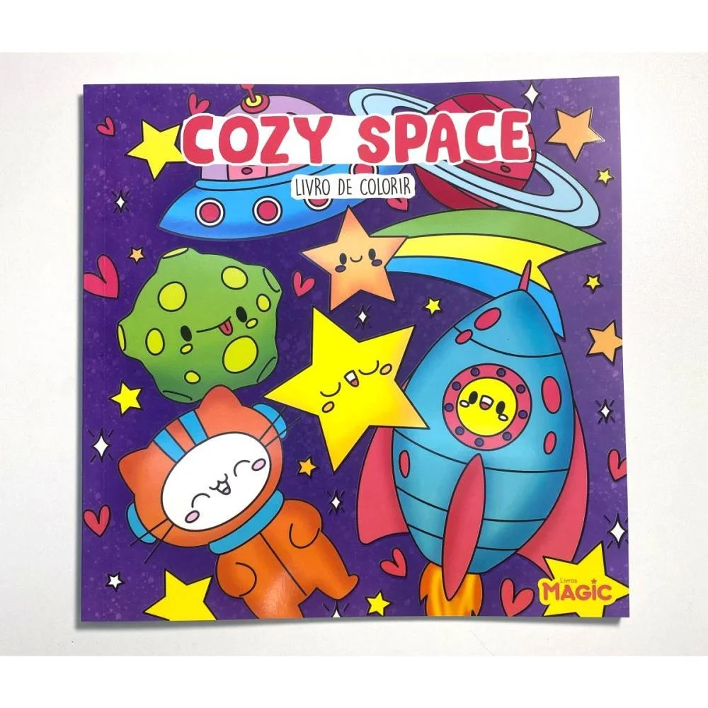 Livro De Colorir Cozy Space 48Pgs 180G Magic Kids