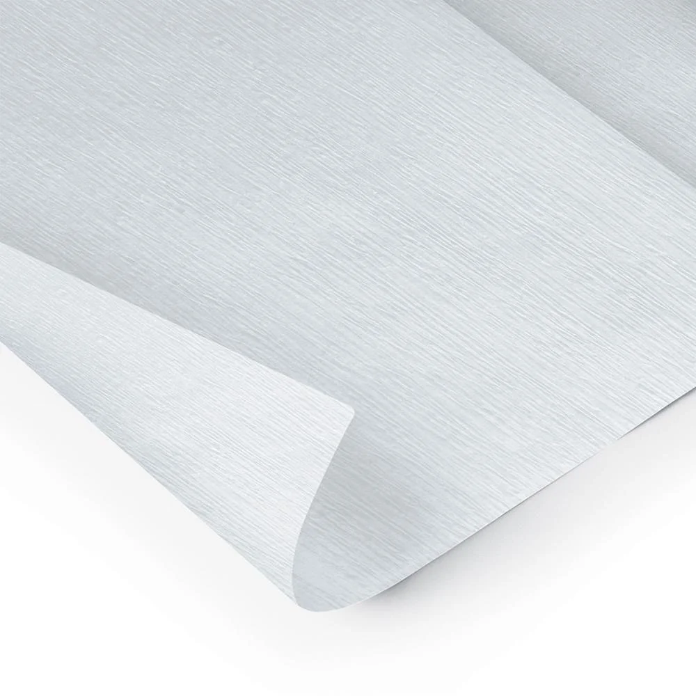 Papel Crepom 48Cmx2,00M. Branco Ridet (Pct.c/10)