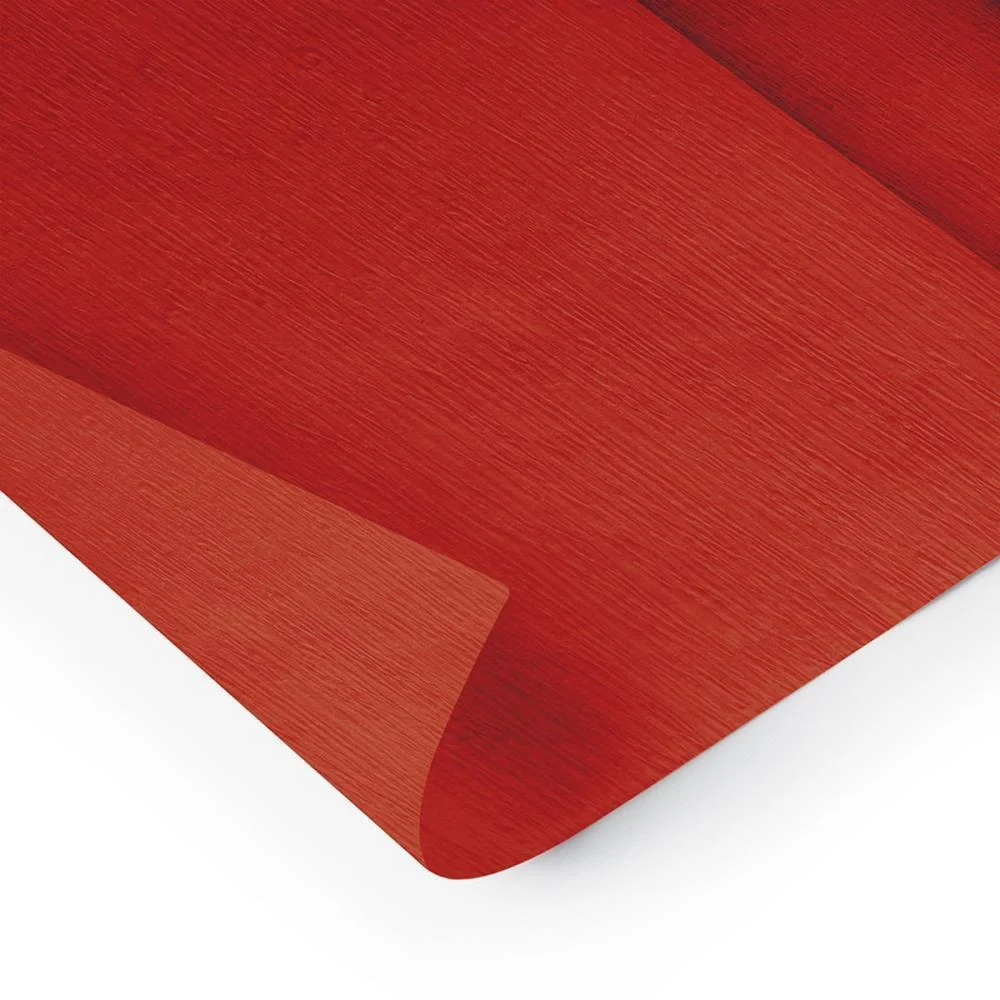 Papel Crepom 48Cmx2,00M. Vermelho Ridet (Pct.c/10)