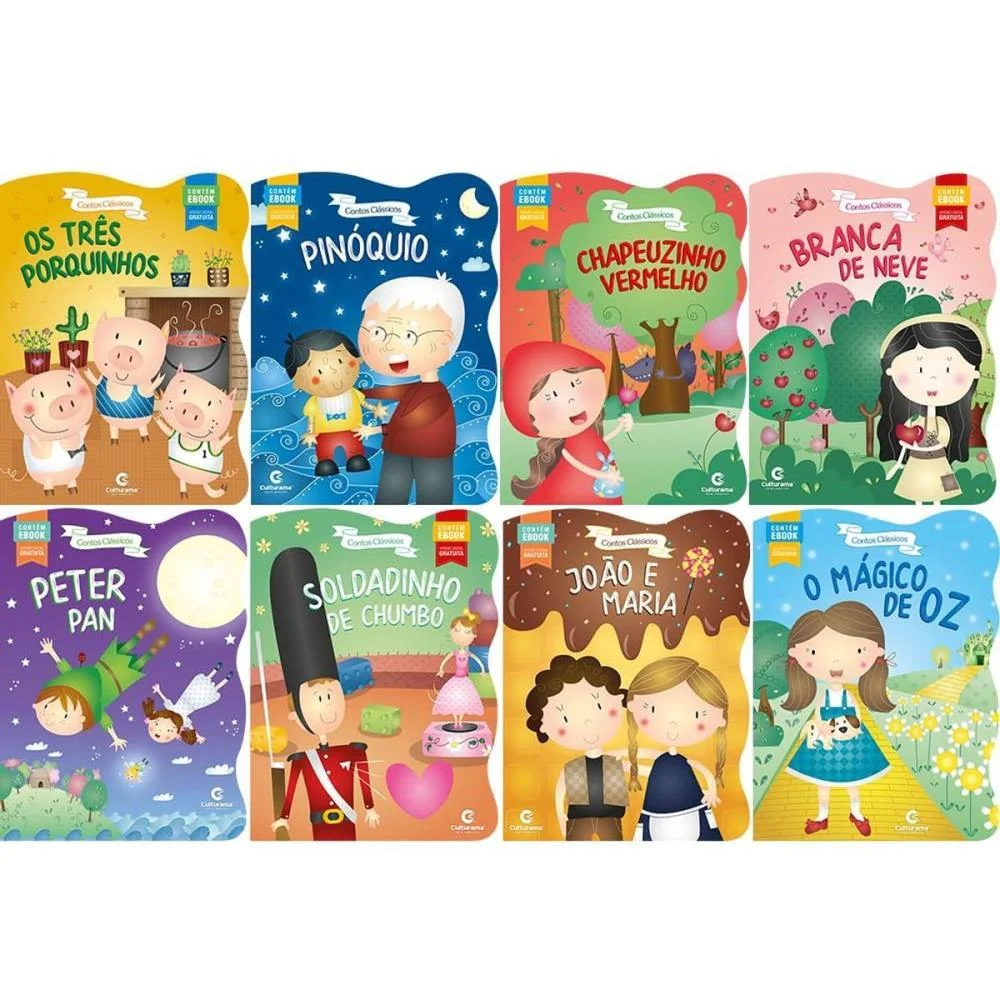Livro De Leitura Classicos Recortados 16Pgs (S) Culturama (Pct.c/08)