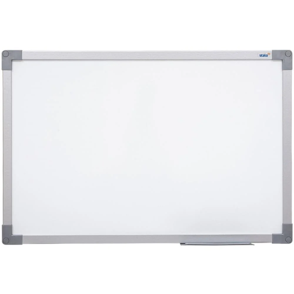 Quadro Branco Moldura Aluminio 100X070Cm Uv Soft Stalo (Pct.c/02)
