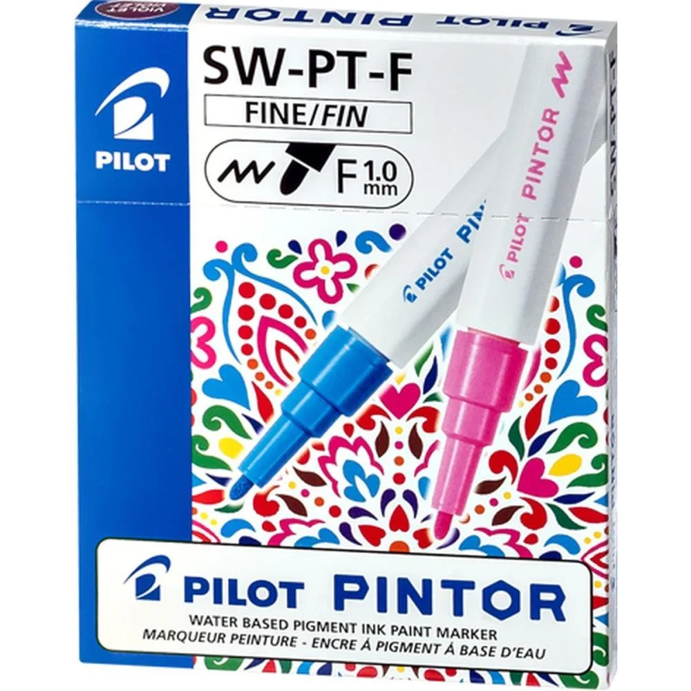 Marcador Artistico Pintor Sw-Pt-F 1.0Mm Branco Pilot (Cx.c/06)