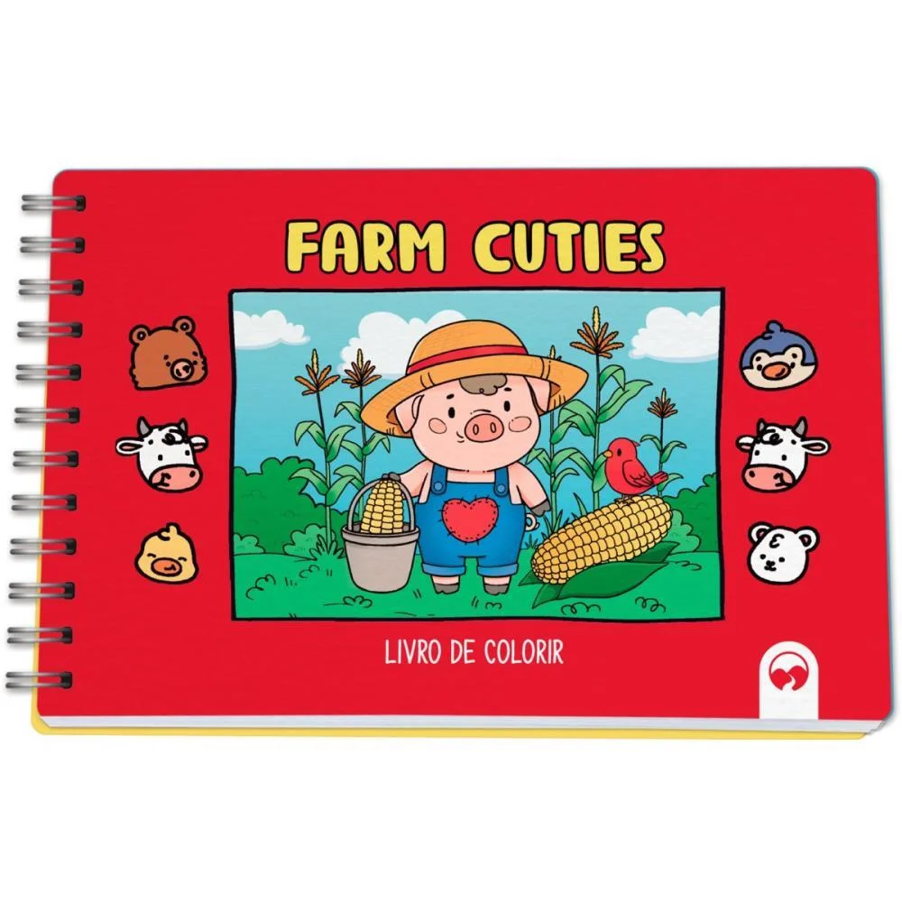 Livro De Colorir Farm Cuties 64P Cd 150G 15X21 Vale Das Letras
