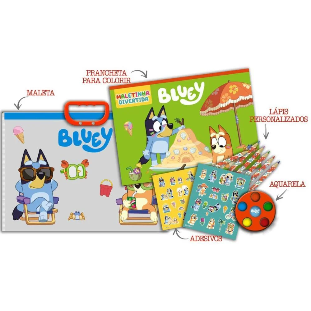 Maleta Para Pintura Bluey Maletinha Divertida Online Editora