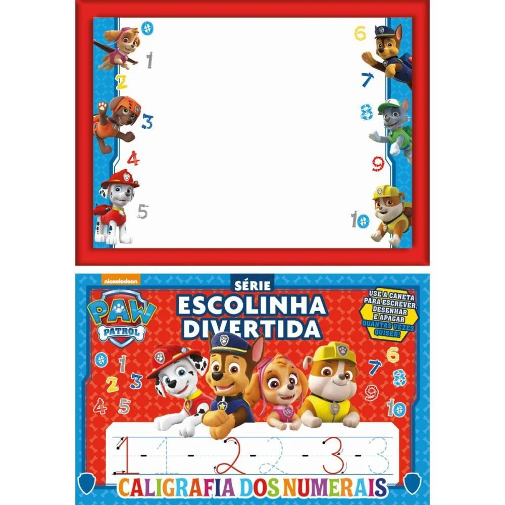 Livro Brinquedo Ilustrado Patrulha Canina Lousa Magica Online Editora
