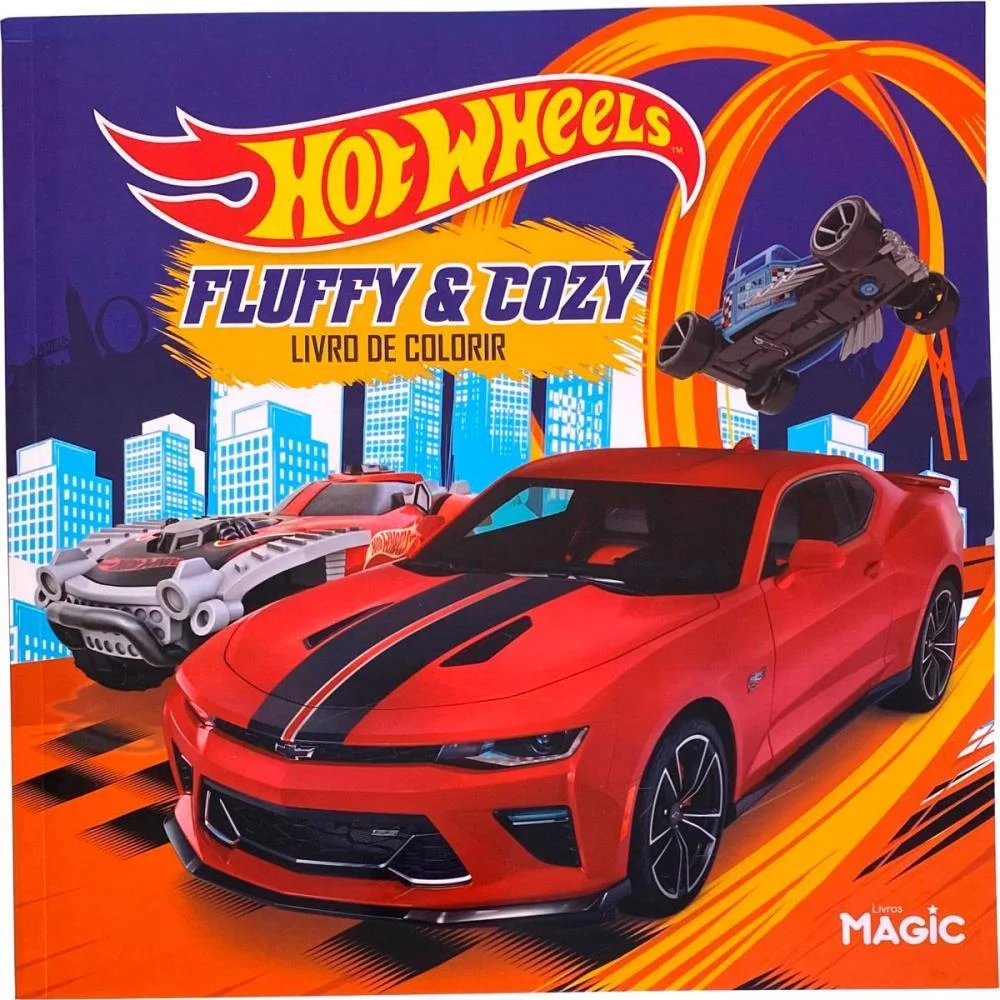 Livro De Colorir Hot Wheels 48Pgs 24X24Cm Magic Kids