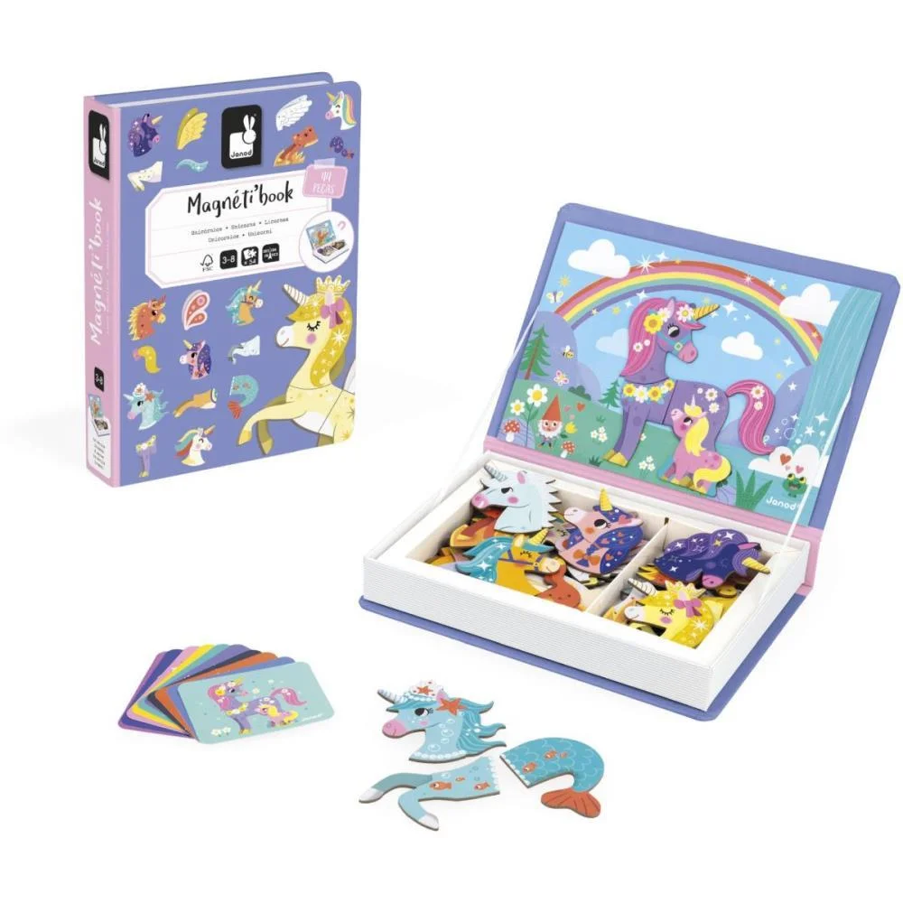 Livro Magnetico Infantil Unicornio 44 Pecas Maped