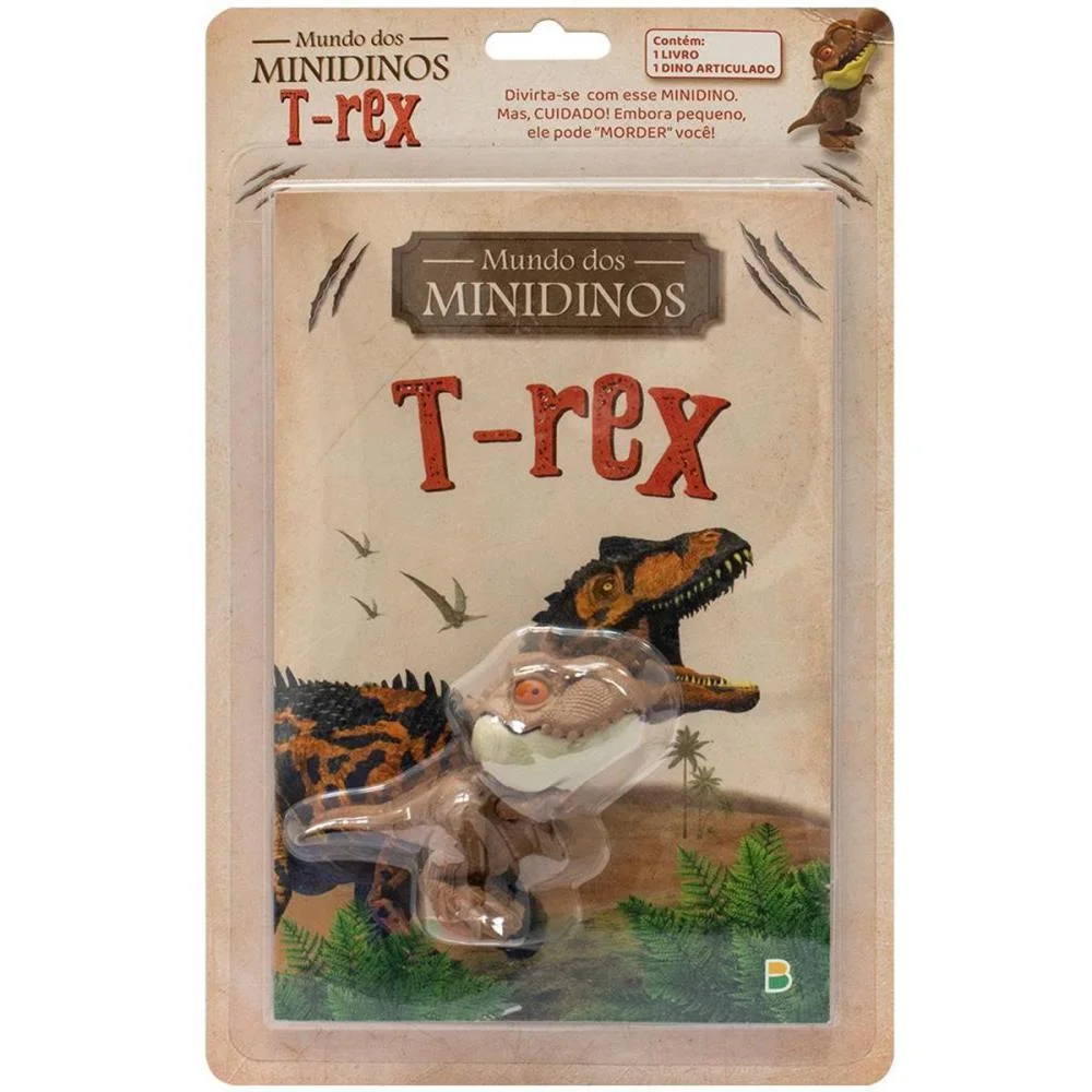 Livro Brinquedo Ilustrado Mundo Dos Minidinos: T-Rex Todolivro