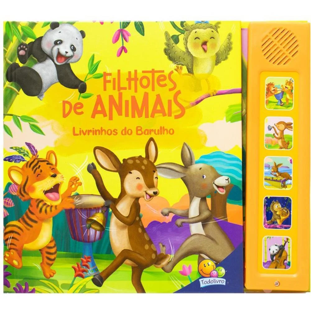 Livro Sonoro Filhotes De Animais 22X19,5 8P Todolivro