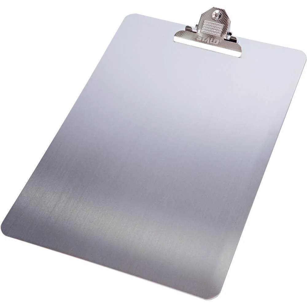 Prancheta Aluminio Oficio C/Prendedor Metal Stalo