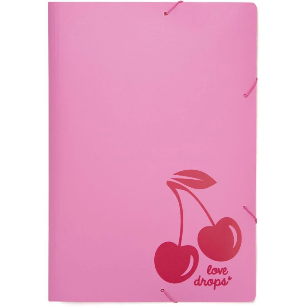 Pasta Aba Elastica Plastica A4 Cereja Polibras (Pct.c/05)