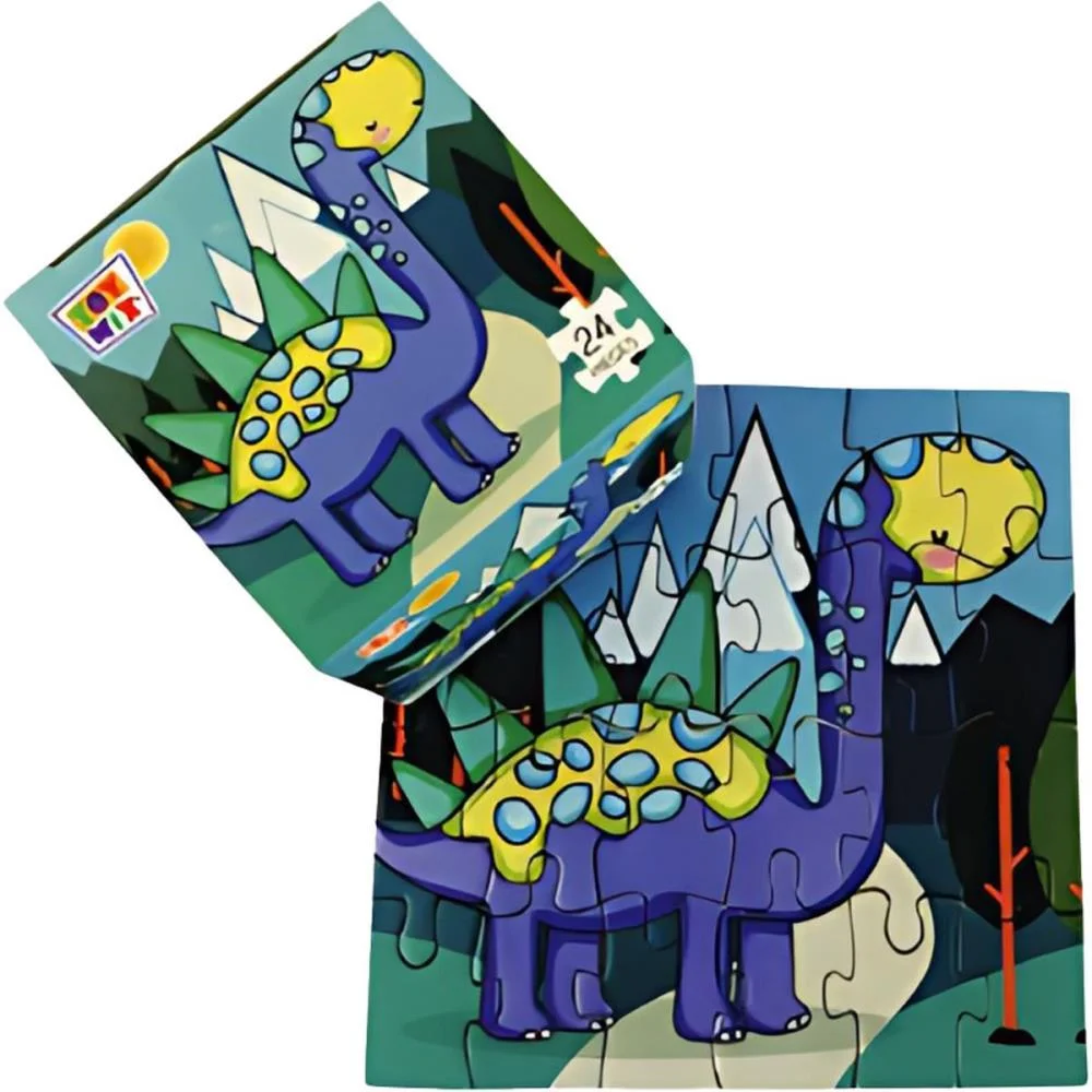 Quebra-Cabeca Cartonado Petit Dino 24 Pecas 14X14Cm Toy Mix