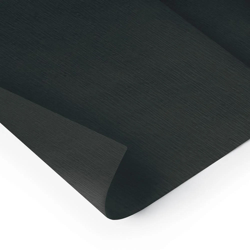 Papel Crepom 48Cmx2,00M. Preto Ridet (Pct.c/10)