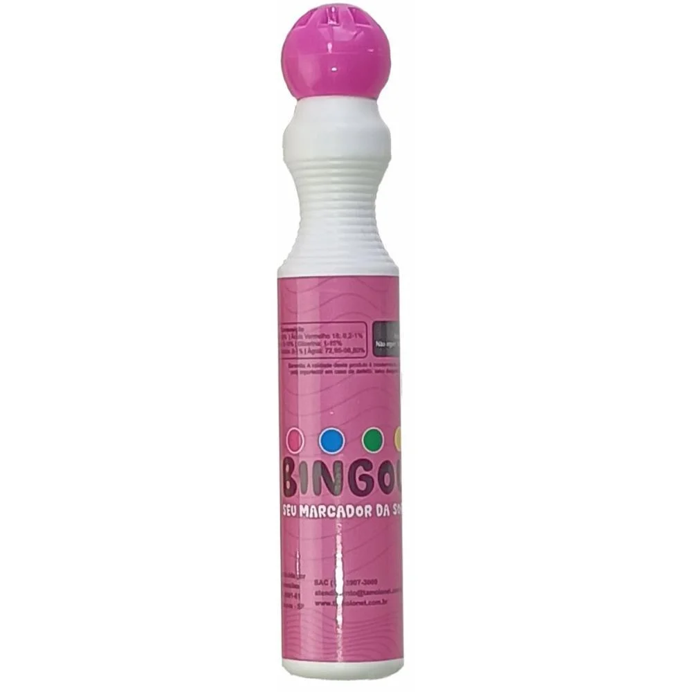 Marcador Para Bingo Rosa 40Ml Tamoio (Cx.c/06)
