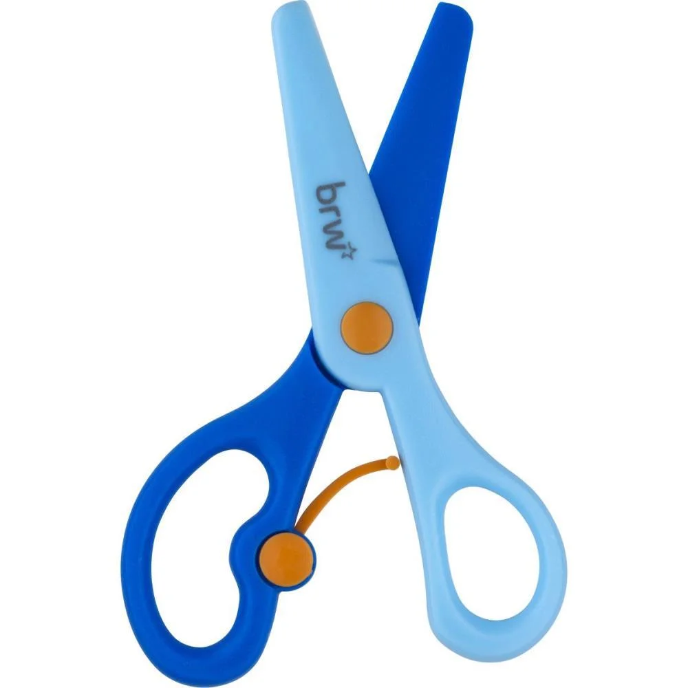 Tesoura Escolar Com Mola Sem Lamina 13Cm (S) Brw C/ 12 Unidades