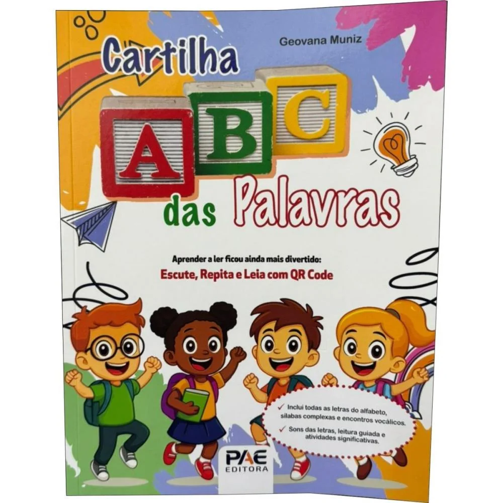 Livro Cartilha Abc Das Palavras 21X27 198P Pae Editora