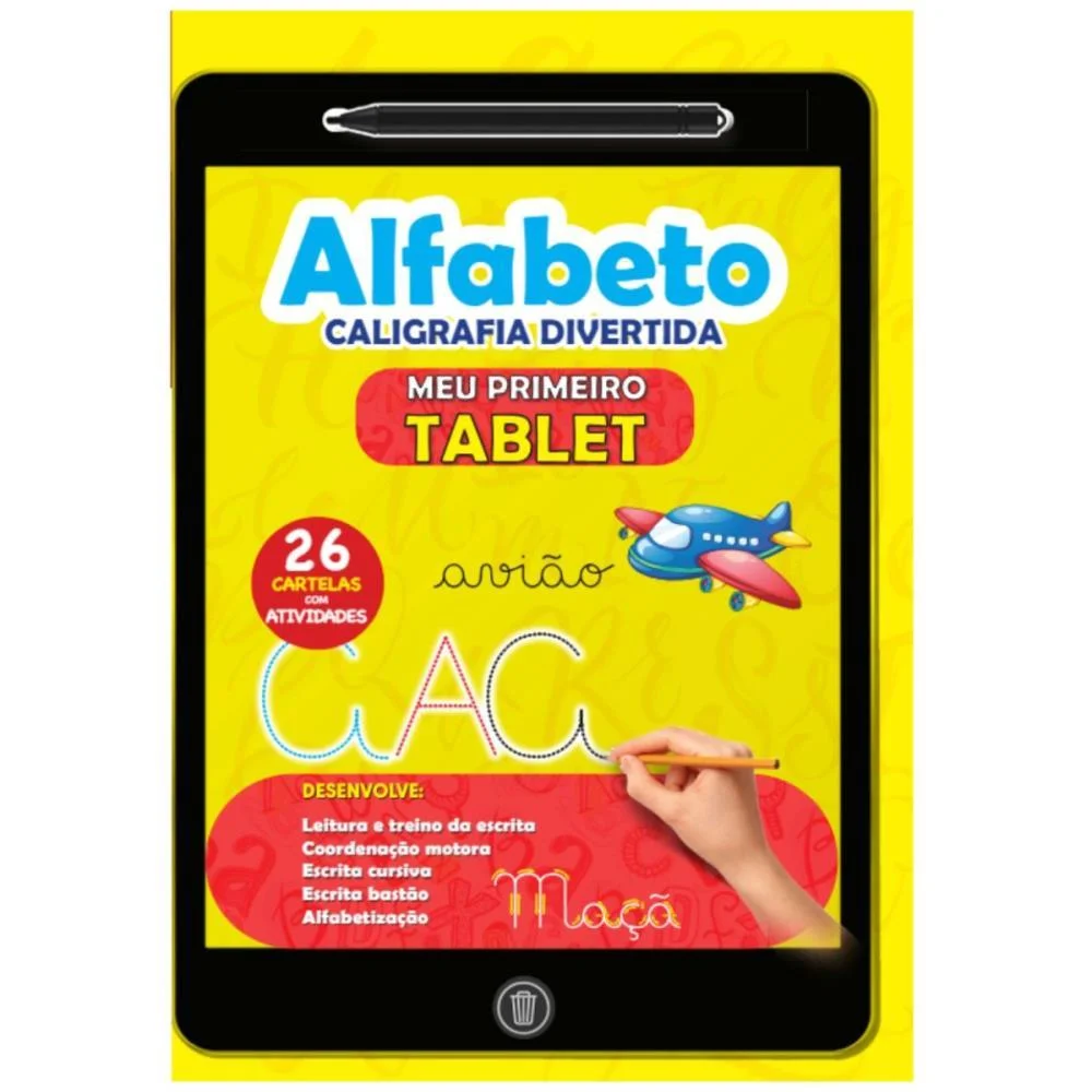 Livro Pedagogico Tablet Alfabeto Caligrafia Pae Editora