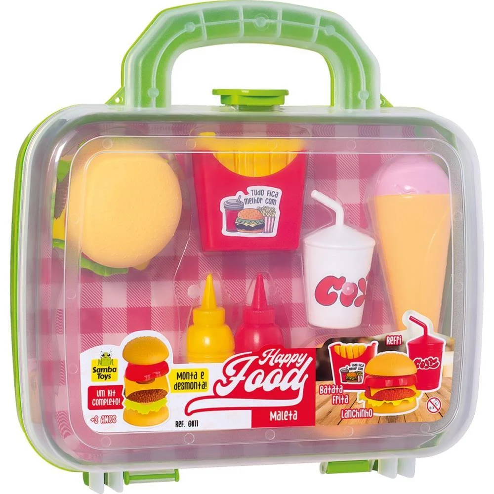 Brincando De Casinha Maletinha Happy Food Samba Toys