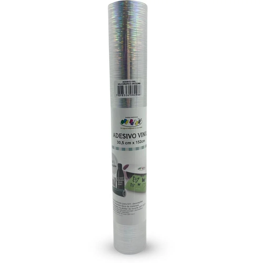 Papel Laminado A4 Vinil Adesivo Holog. Arco-I Off Paper (Rolo)